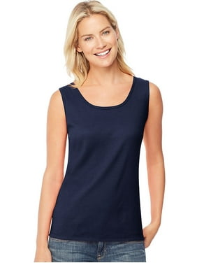 Logo Shirt BIDI BADU Cotton Tank Top Ladies Sleeveless Shirt Darkblue Sanura Basic Tank Sleeveless Shirt Blue SP18